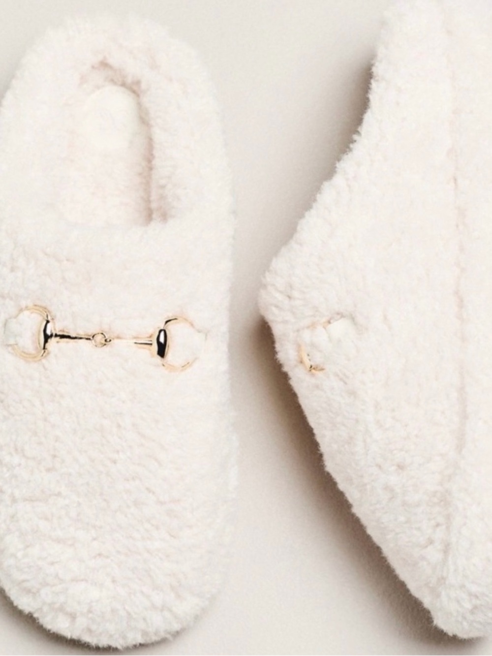 Anthropologie Sherpa Fleece Bit Scuff Slippers - Picture 2 of 4